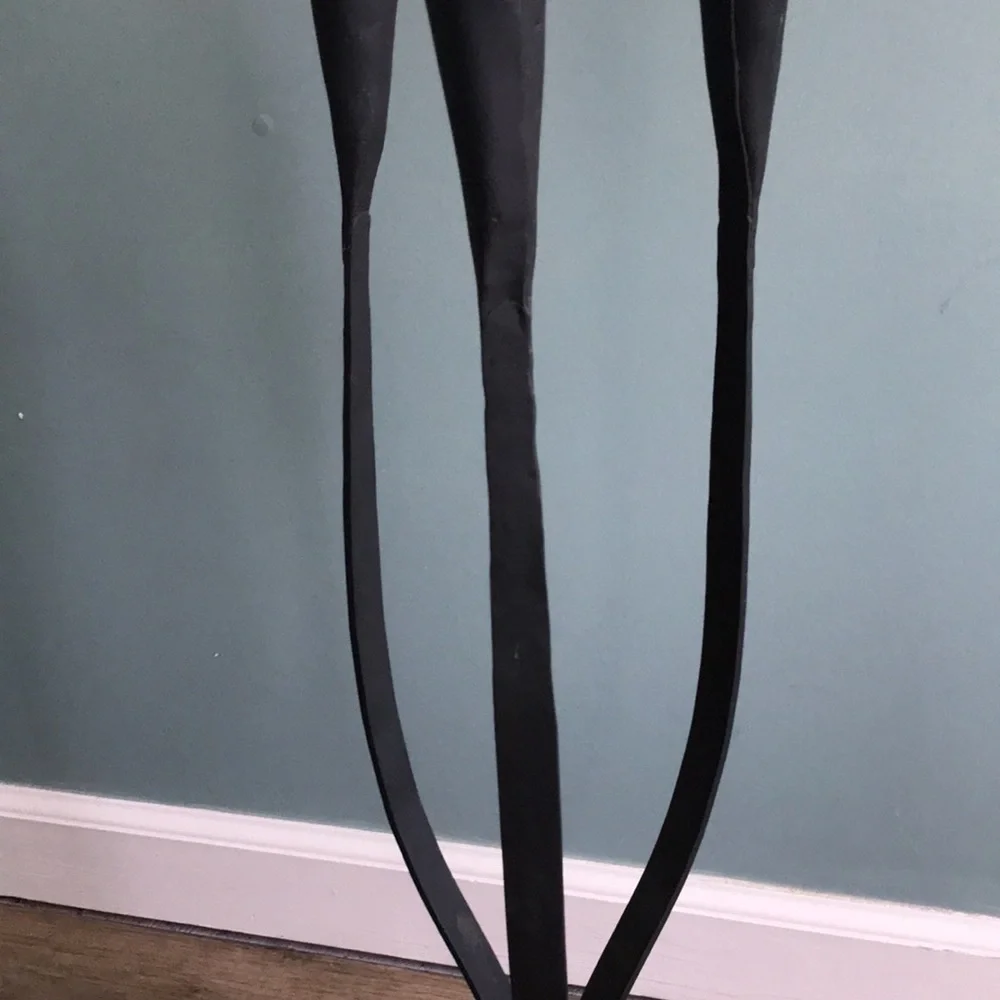 Van Keppel Green VKG Iron Triple Candlestick Holder Mid Century Modern MCM